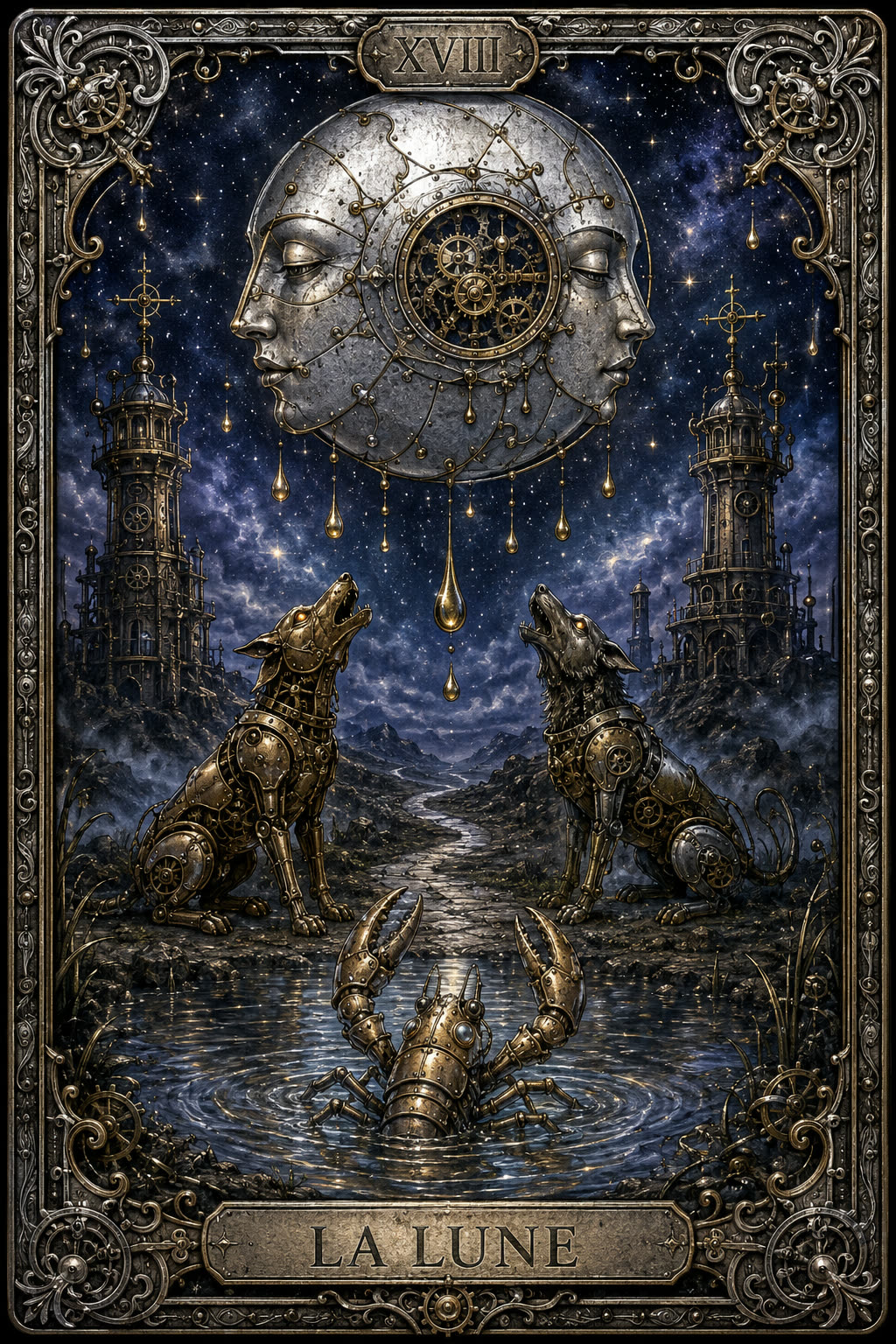 XVIII — La Lune — Arcana Mechanica — La Galerie Mécanique