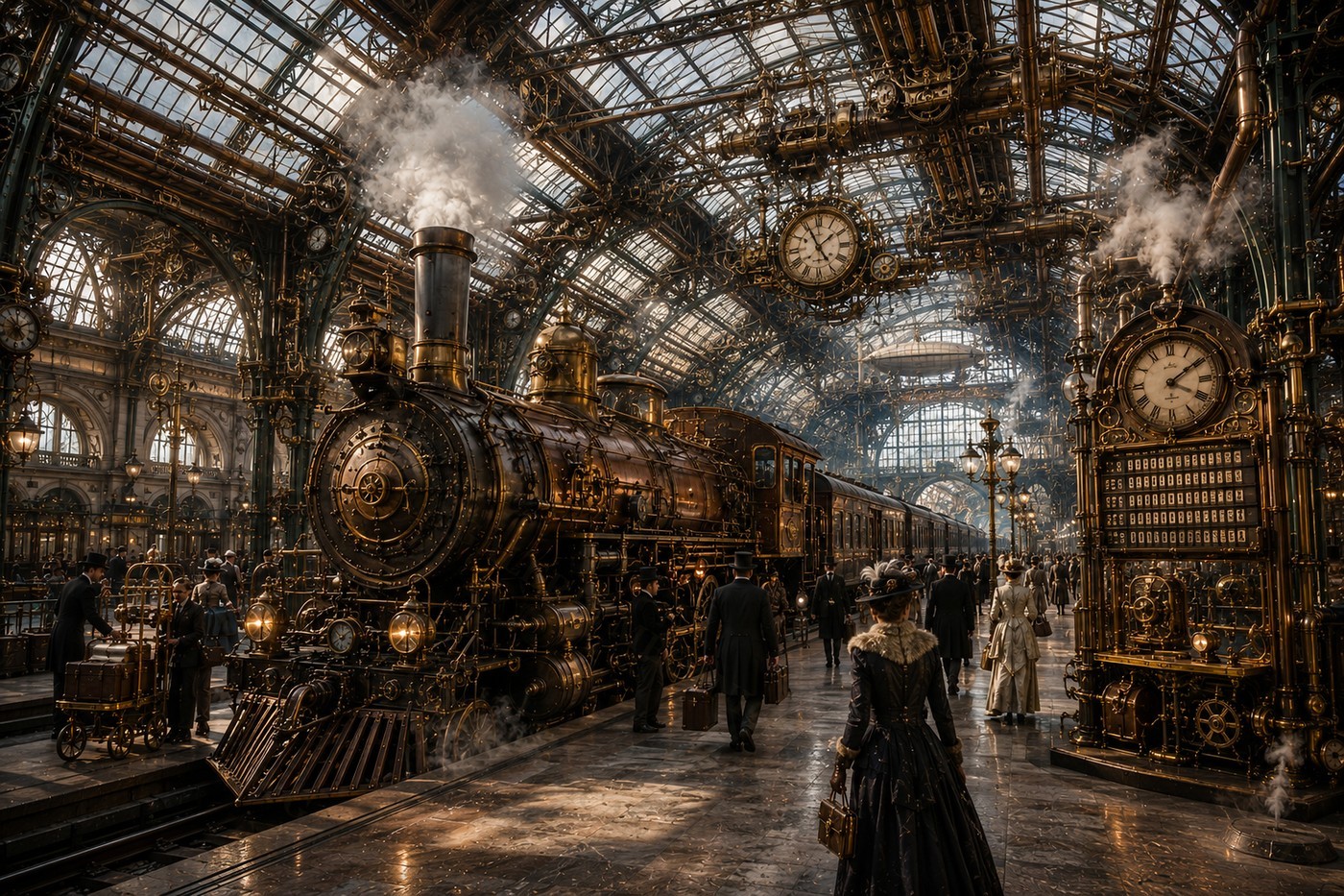 La Gare aux Cent Horloges — La Belle Époque Mécanique — La Galerie Mécanique