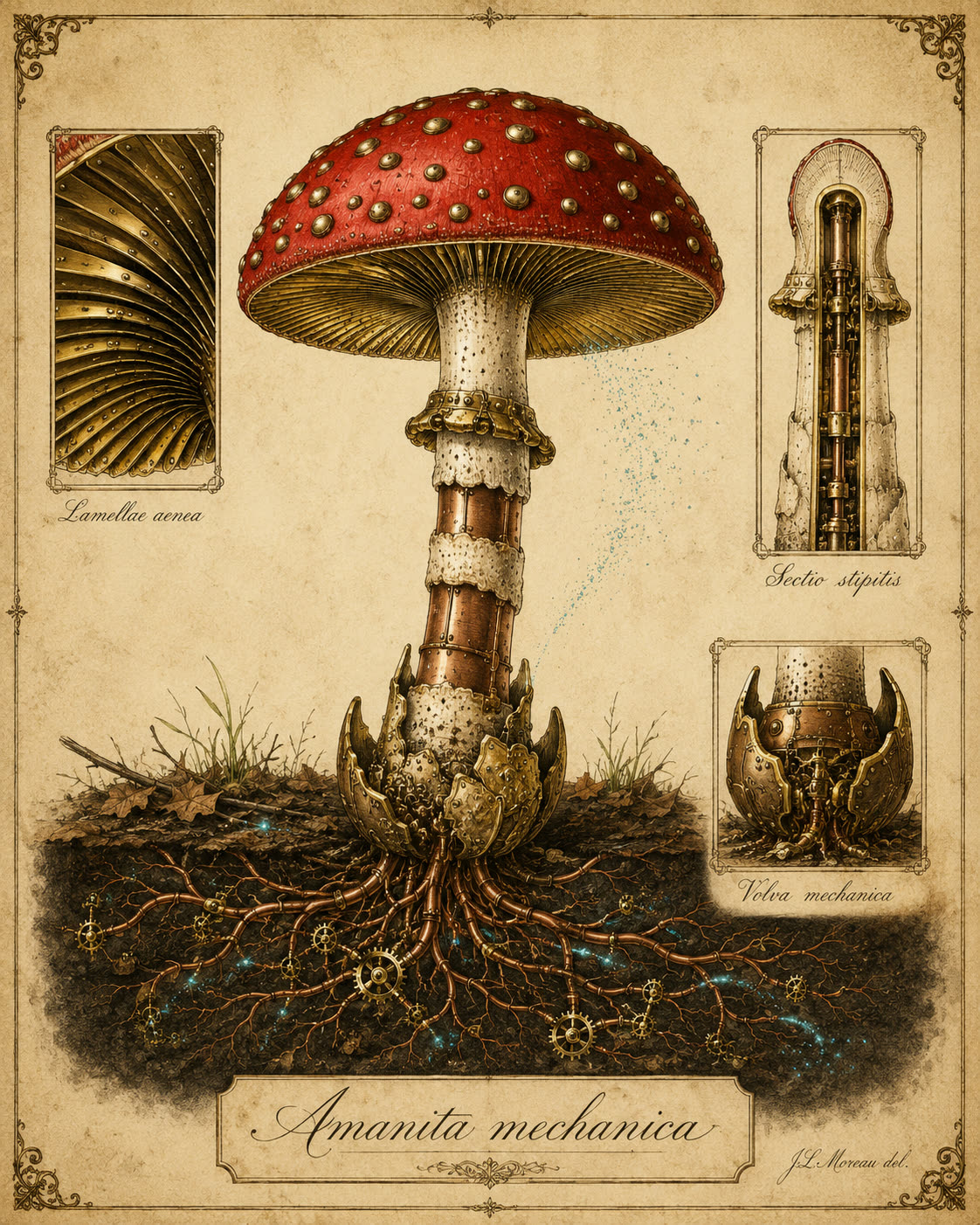 Amanita Mechanica — Herbarium Mechanica — La Galerie Mécanique