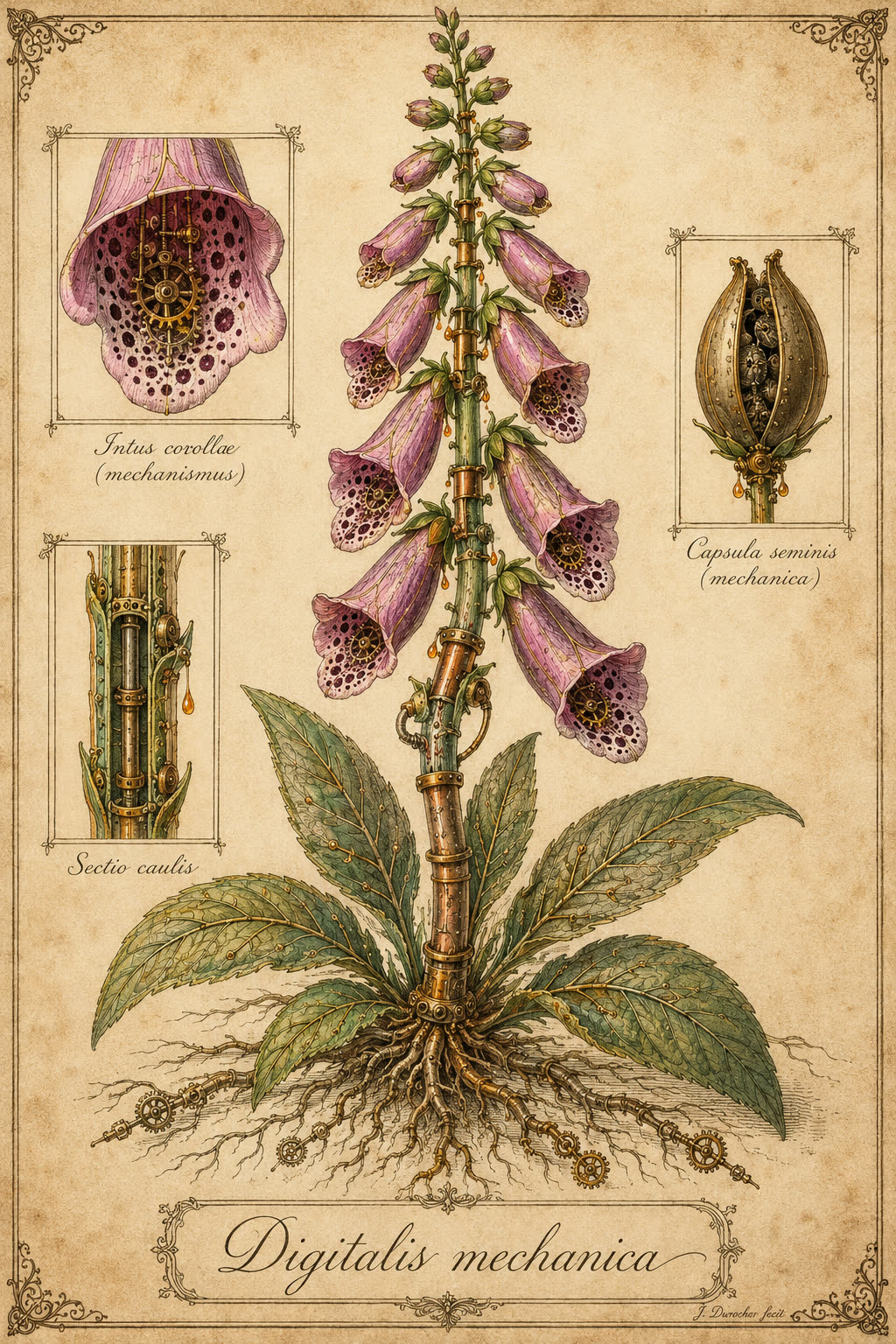 Digitalis Mechanica — Herbarium Mechanica — La Galerie Mécanique