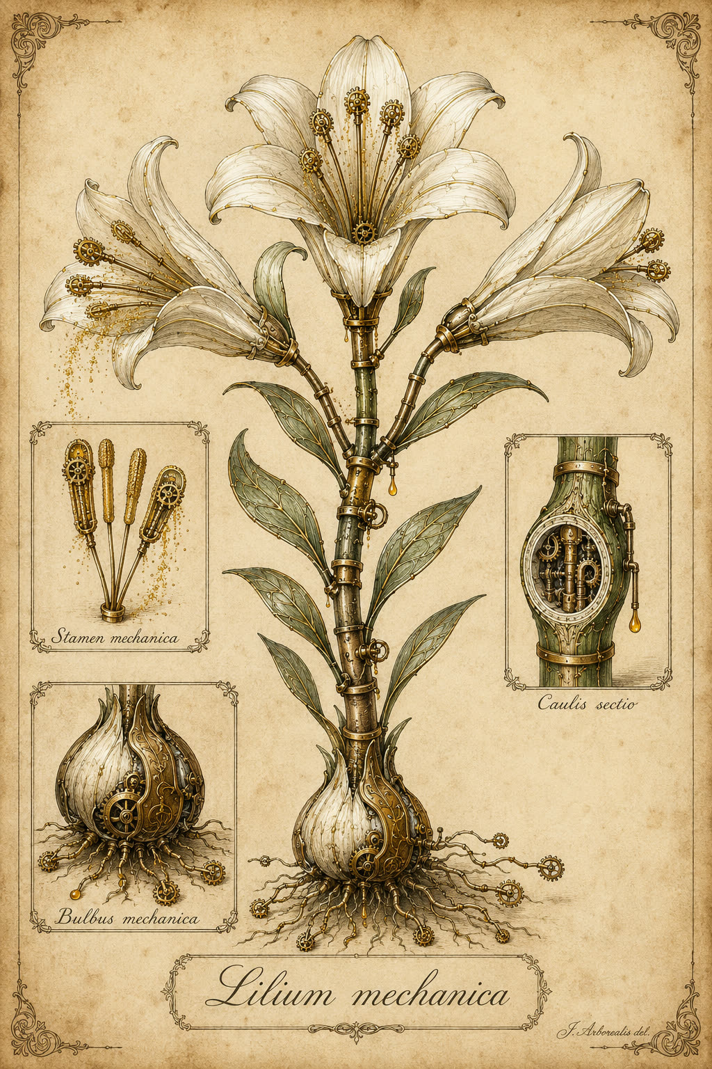 Lilium Mechanica — Herbarium Mechanica — La Galerie Mécanique