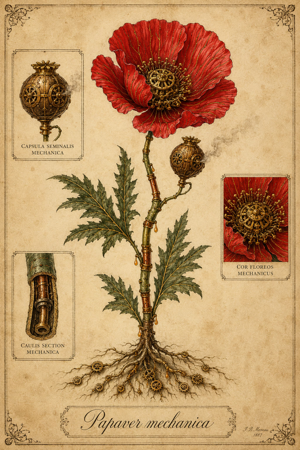 Papaver Mechanica — Herbarium Mechanica — La Galerie Mécanique