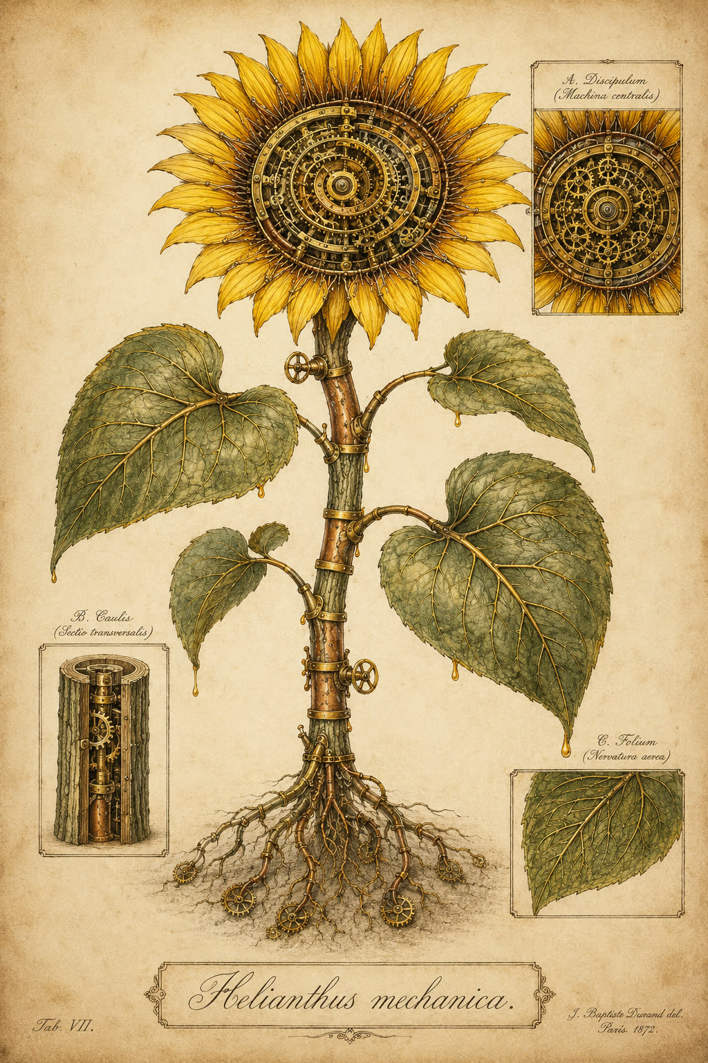 Helianthus Mechanica — Herbarium Mechanica — La Galerie Mécanique
