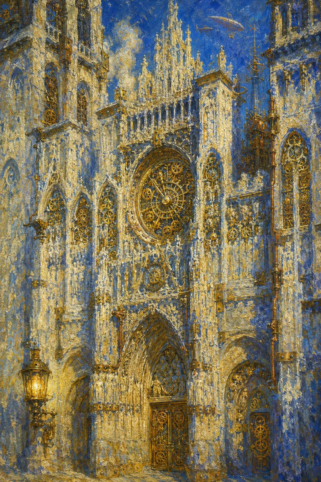 Cathédrale de Rouen — Monet Steampunk — La Galerie Mécanique