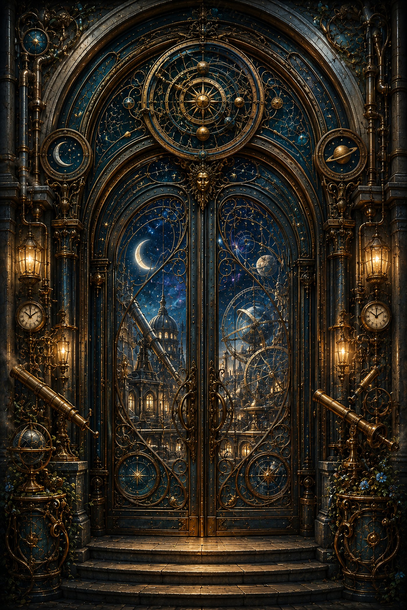 The Astronomer's Door — Doors of a Forgotten World — La Galerie Mécanique