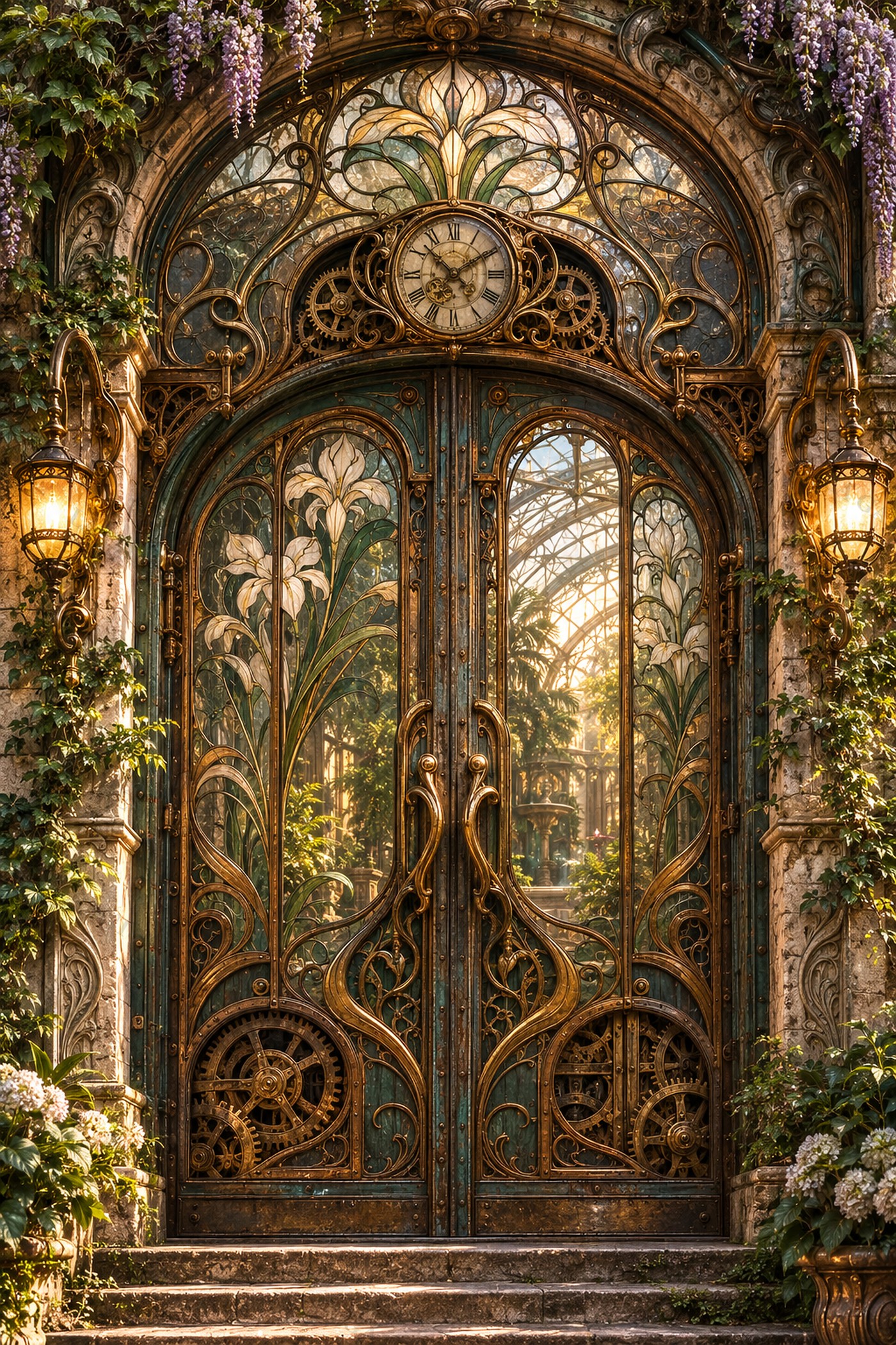 The Winter Garden Door — Doors of a Forgotten World — La Galerie Mécanique
