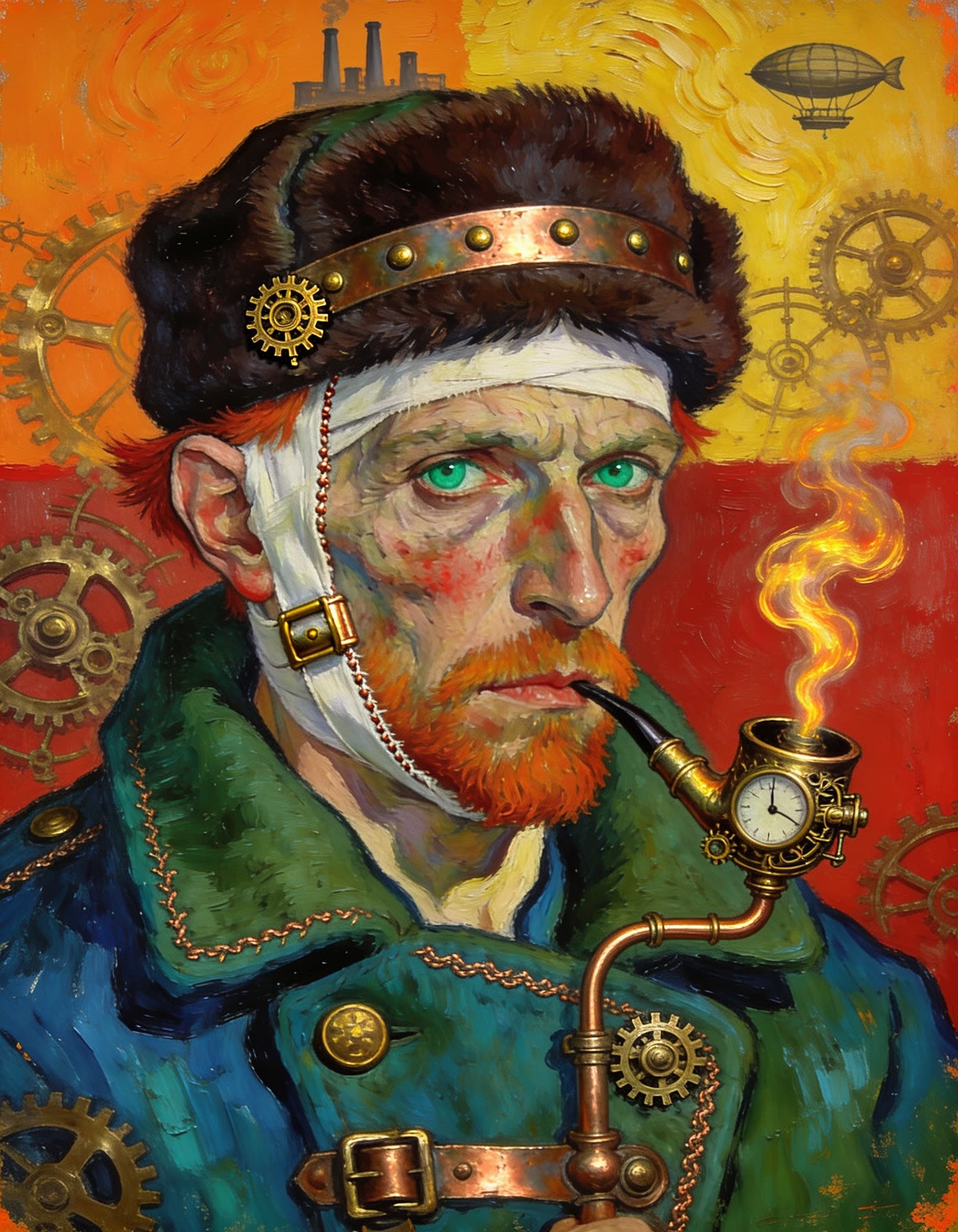 Van Gogh, Autoportrait — Portraits Mécaniques — La Galerie Mécanique