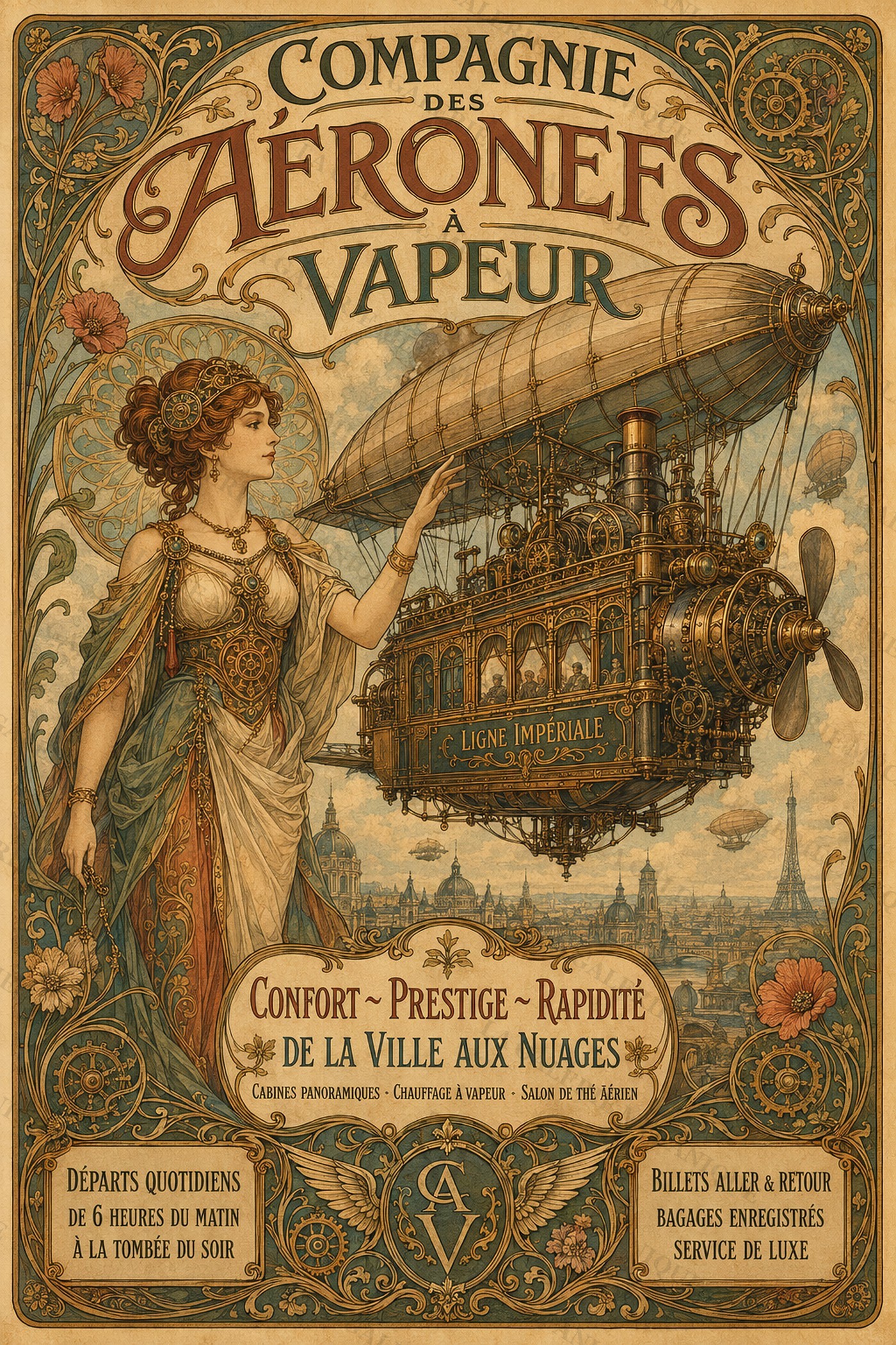Steam Airship Company — Réclames Mécaniques — La Galerie Mécanique