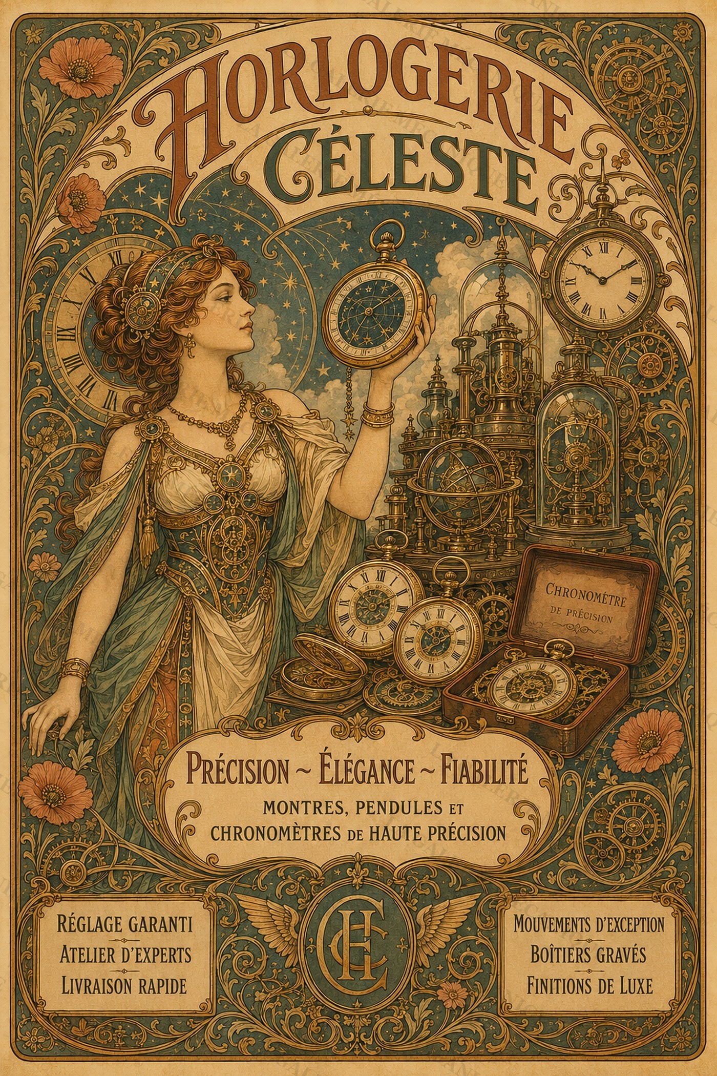 Celestial Clockmaking — Réclames Mécaniques — La Galerie Mécanique