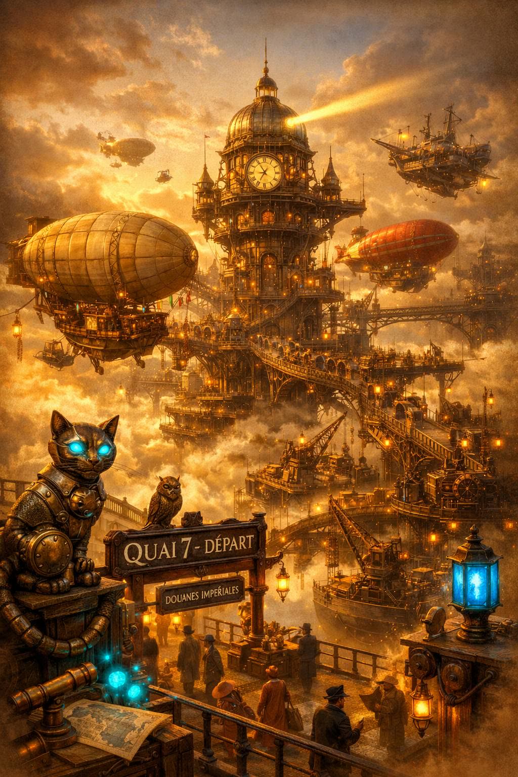 Le Port des Nuages — Urbs Mechanica — La Galerie Mécanique