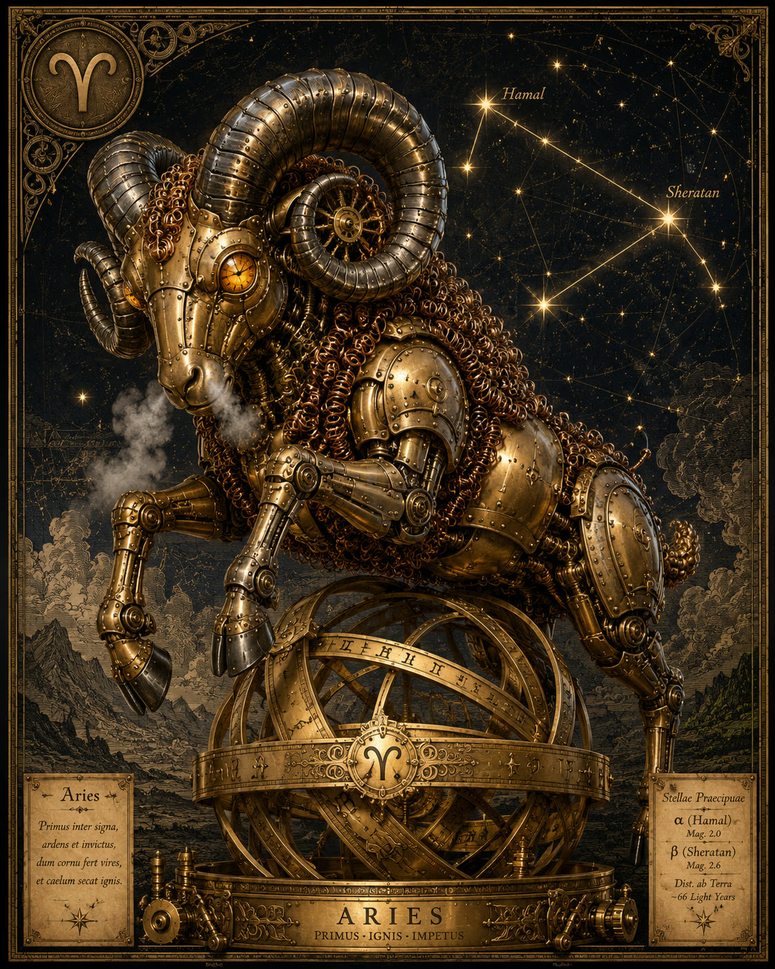 Bélier — Zodiacus Mechanica — La Galerie Mécanique