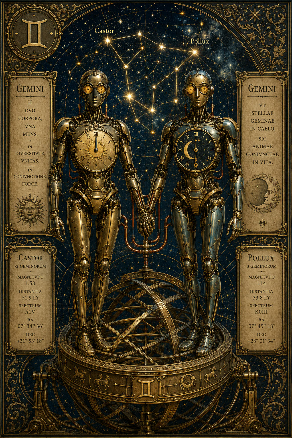 Gémeaux — Zodiacus Mechanica — La Galerie Mécanique