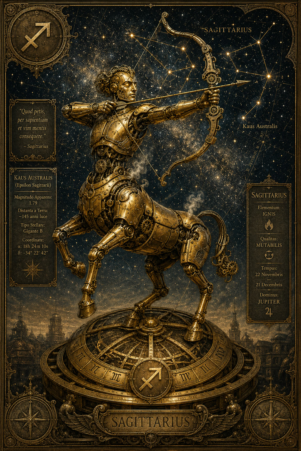 Sagittaire — Zodiacus Mechanica — La Galerie Mécanique